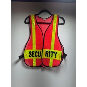 Galls Security Safety Vest High Visibility Orange Yellow Reflective